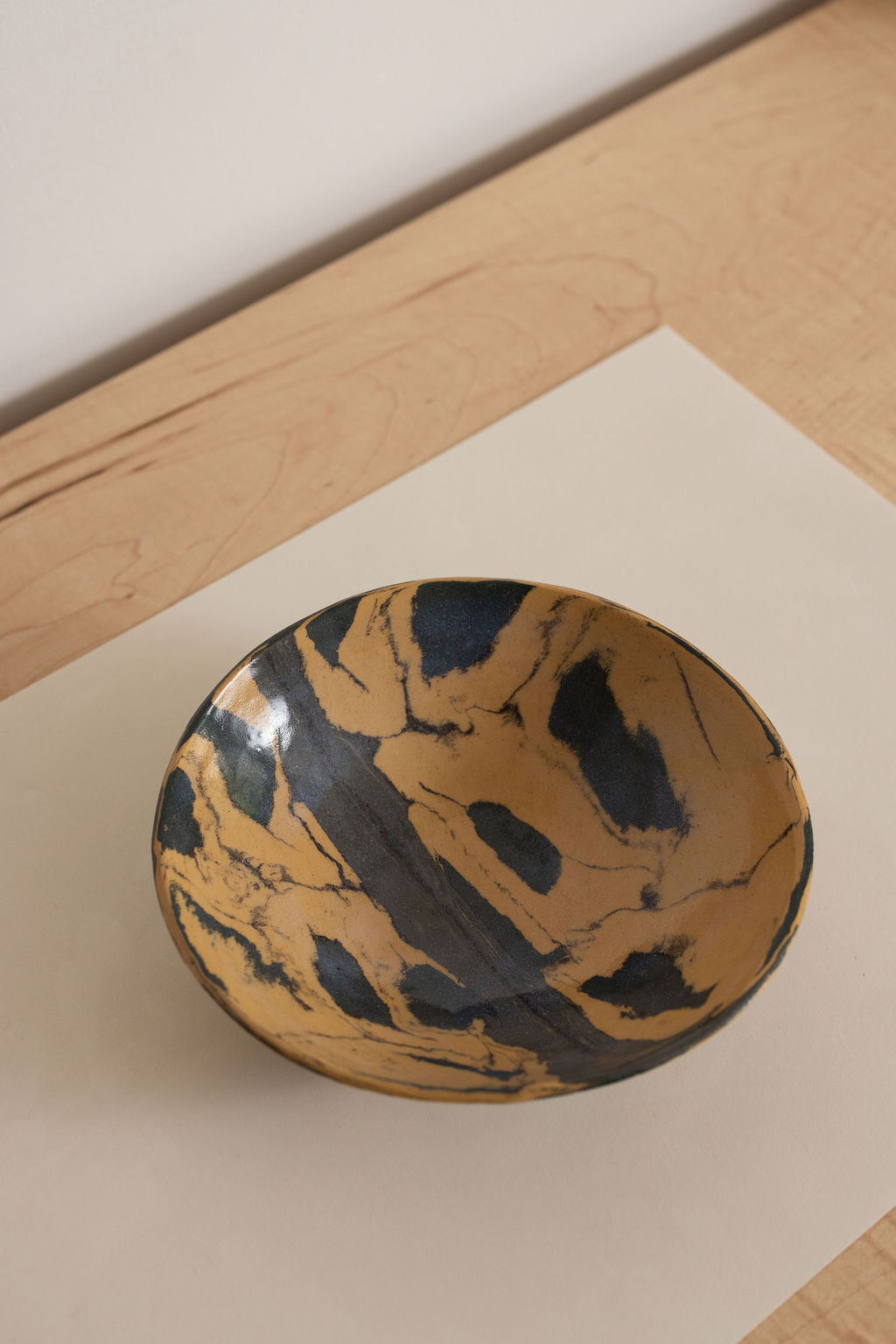 Tangerine Dot Nerikomi Medium Bowl