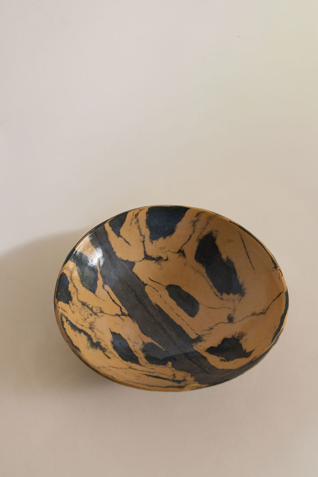 Tangerine Dot Nerikomi Medium Bowl