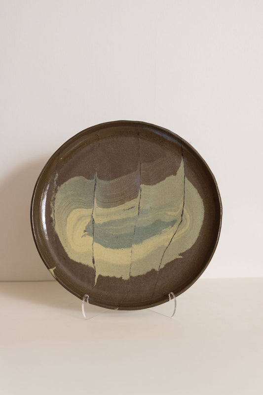Chartreuse Fade Neriage Dinner Plate
