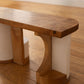 Strata Bench in White Plaster