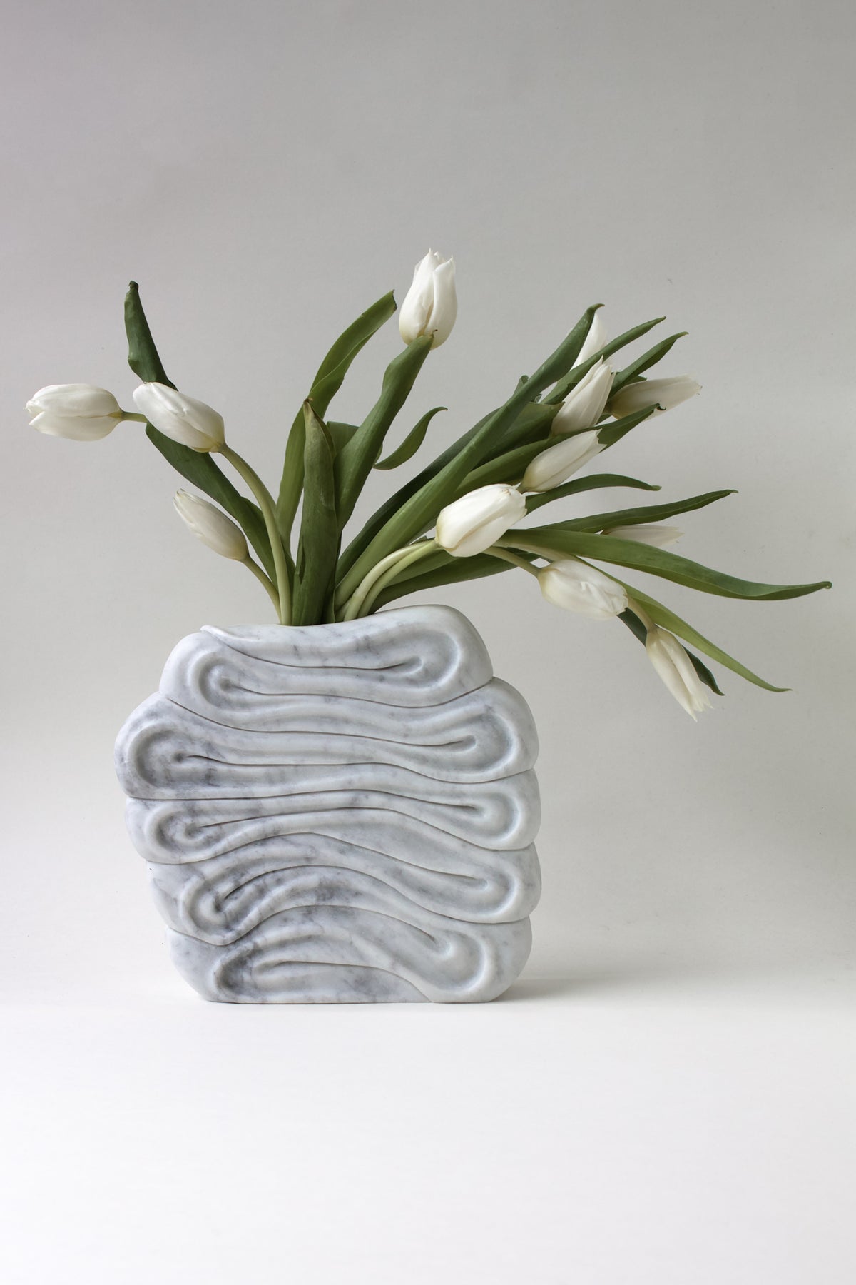 Double Cream Vase 01