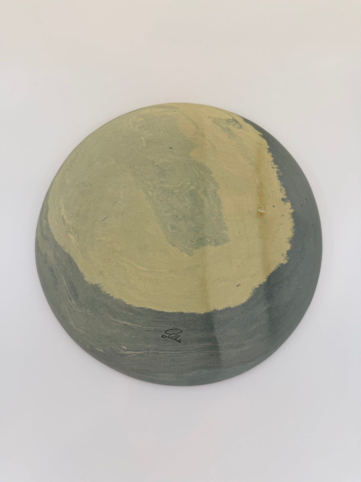 Chartreuse Fade Neriage Dinner Plate